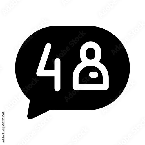 follower glyph icon
