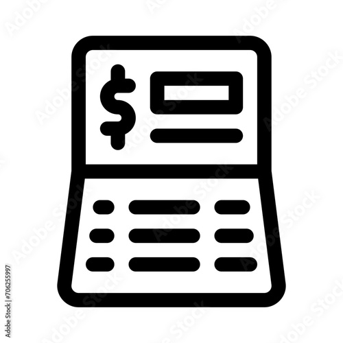 passbook line icon