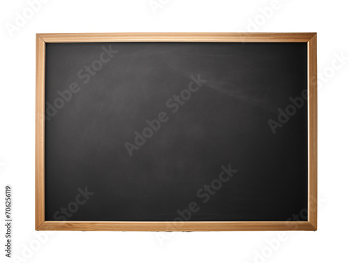 a black board with a wooden frame