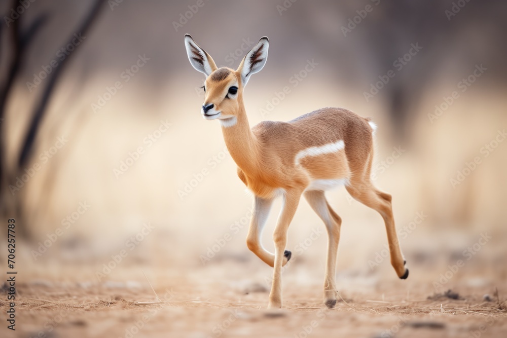 Obraz premium gazelle in stride with ears back