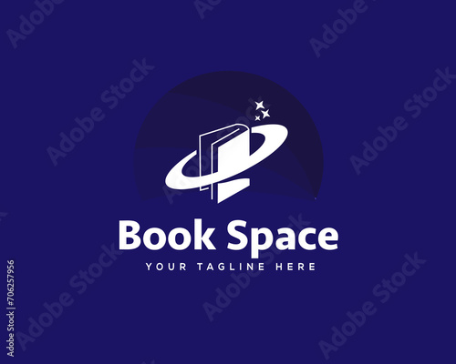 book space university logo icon symbol design template illustration inspiration