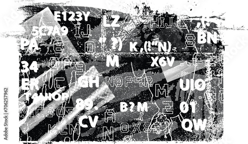 Glitch distorted grange shape . Noise grungy logo . Trendy defect error shapes . Glitched frame .Grunge textured . Distressed effect .Vector shapes 