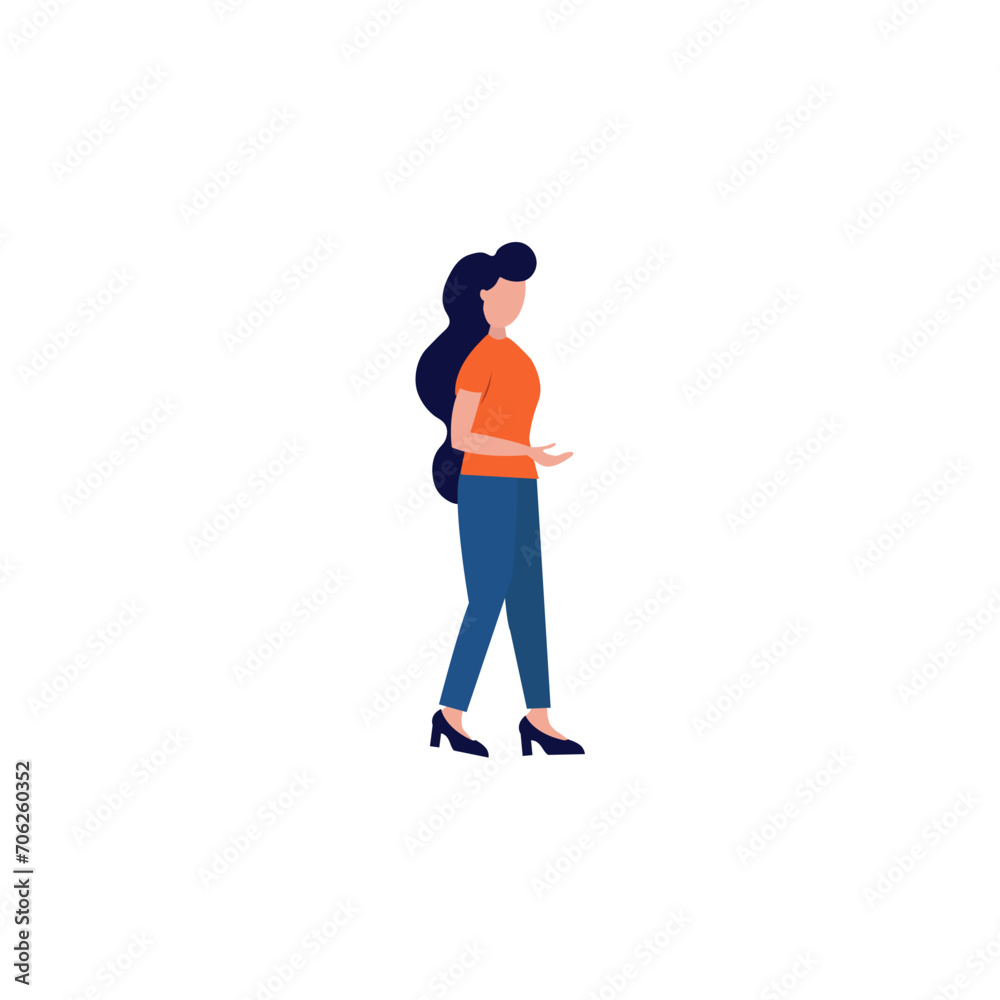 Fototapeta premium set of vector business pose elements set