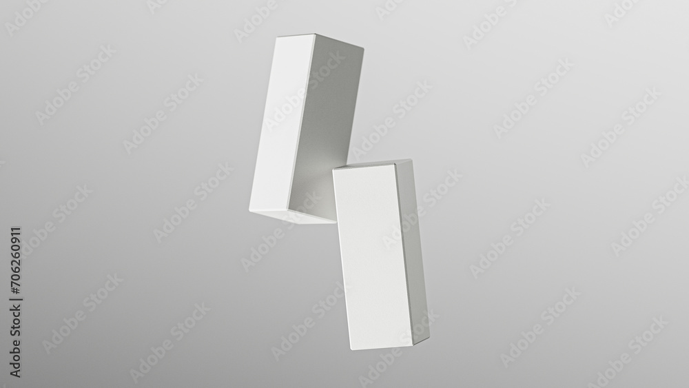 White box package_mock up_shadow background White box package_mock up_shadow background