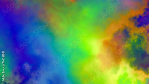 Fractal render  abstract fantasy background of colorful sky with colorful clouds