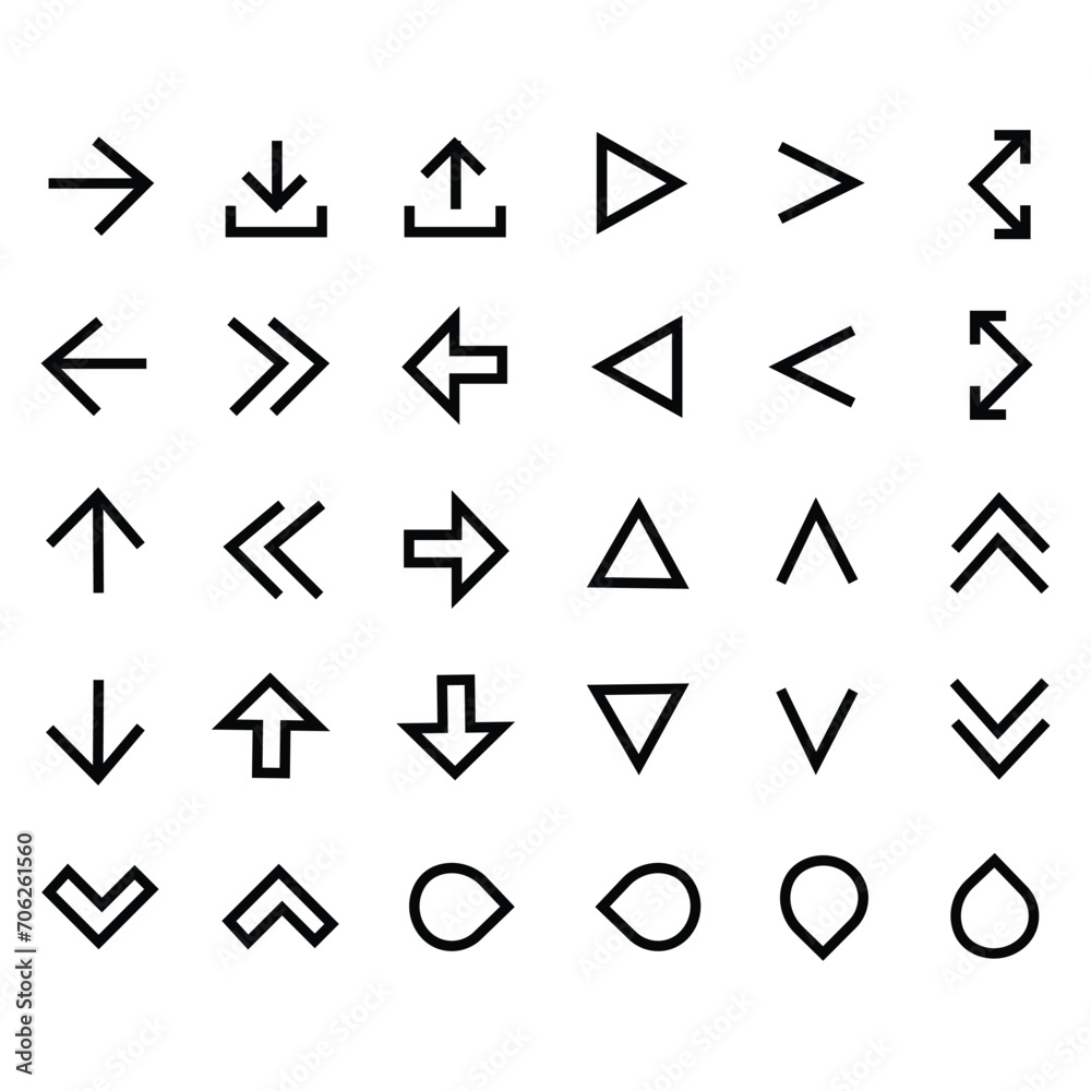 Arrow icon. Arrow vector collection. Arrow. Cursor. Modern simple arrows. Vector illustration Arrow icon. Arrow vector collection. Arrow. Cursor. Modern simple arrows. Vector illustration