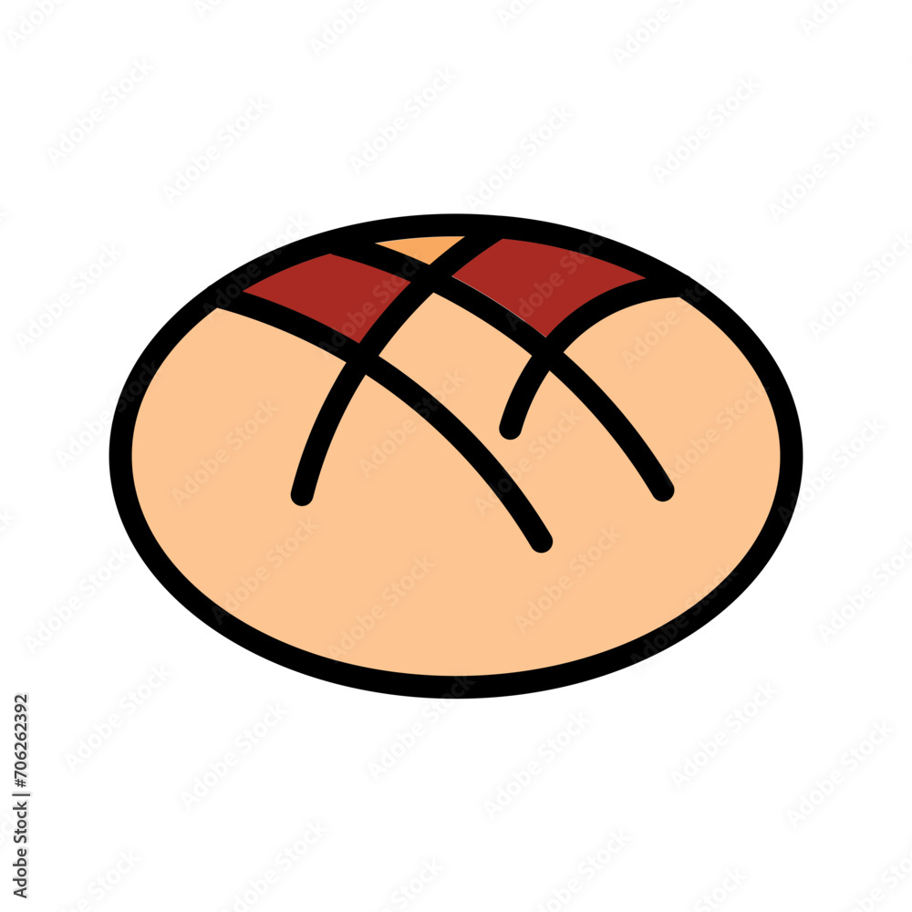 Bread Food Pan Filled Outline Icon Bread Food Pan Filled Outline Icon