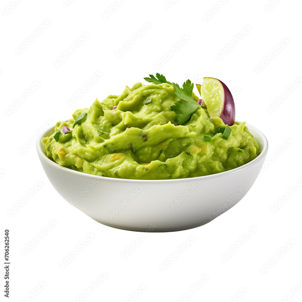 Guacamole isolated on transparent background Guacamole isolated on transparent background