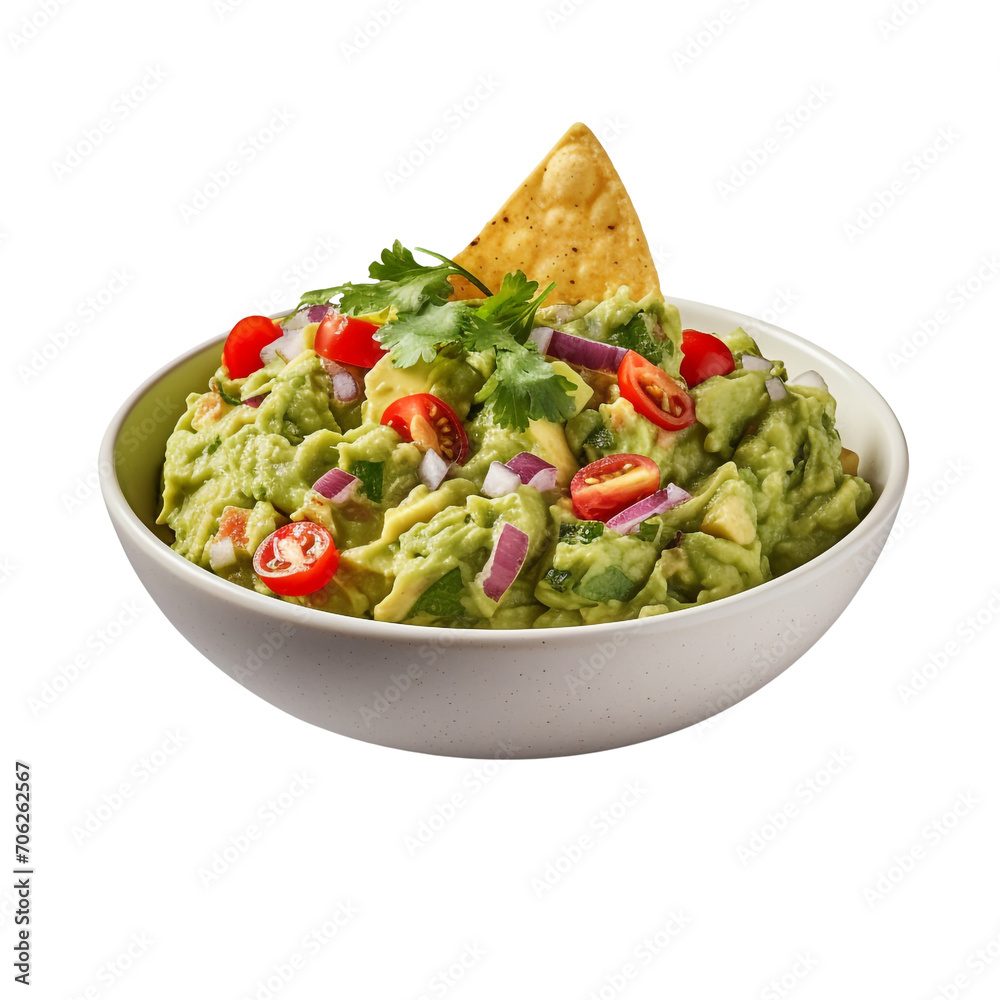 Guacamole isolated on transparent background