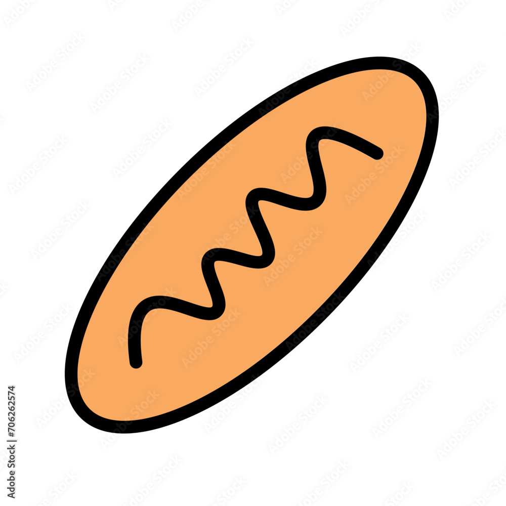Bakery Bread Food Filled Outline Icon Bakery Bread Food Filled Outline Icon