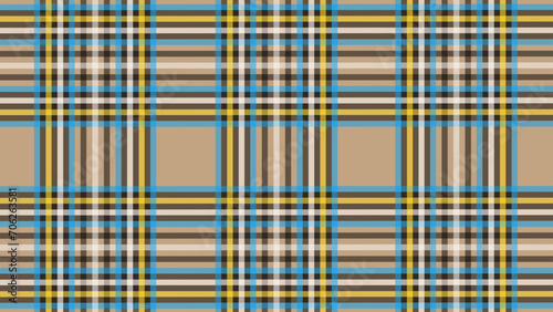 Beige and yellow plaid fabric texture background