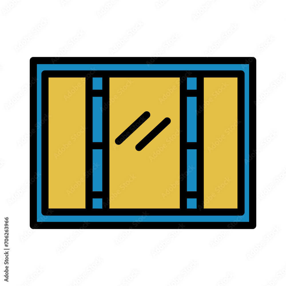 Industry Outdoors Window Filled Outline Icon Industry Outdoors Window Filled Outline Icon
