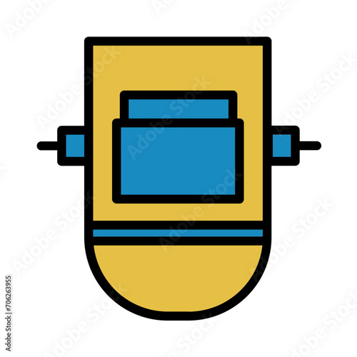 Industry Mask Outdoors Filled Outline Icon