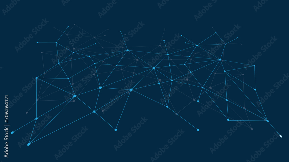 Connected dots - abstract background design