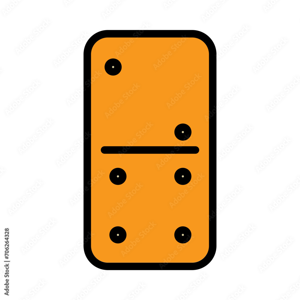 Casino Domino Gambling Filled Outline Icon