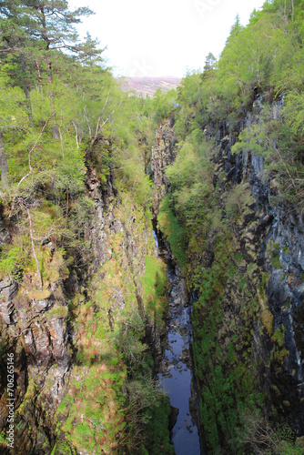 Corrieshalloch Gorge is a gorge south of Ullapool in the Scottish Highlands photo