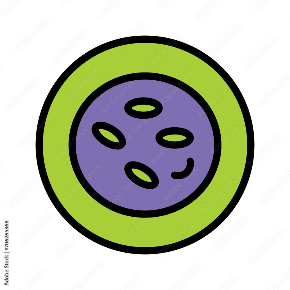 Fototapeta premium Cells Germs Lab Filled Outline Icon
