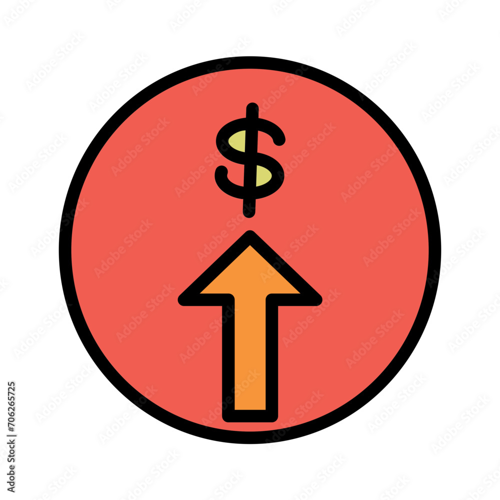 Budget Investment Dollar Filled Icon Outline Budget Investment Dollar Filled Icon Outline