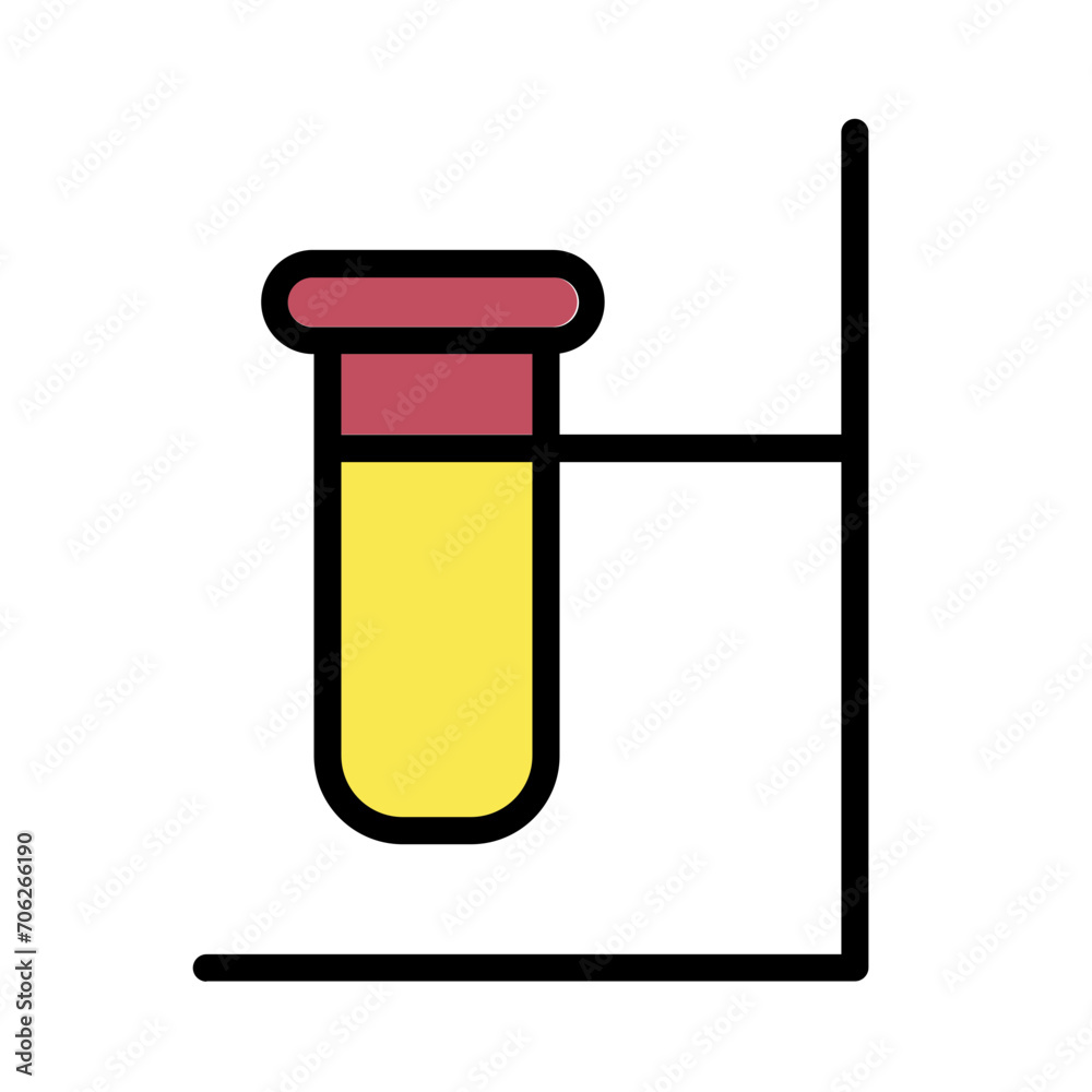 Flask Lab Test Filled Outline Icon