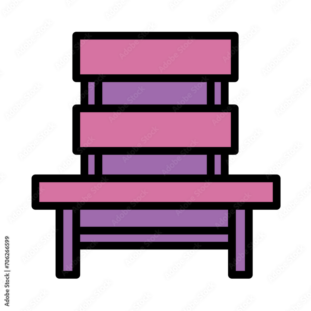 Bench Gym Locker Filled Outline Icon Bench Gym Locker Filled Outline Icon