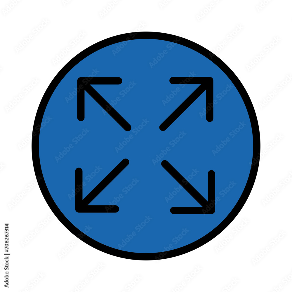 Arrows Astrology Click Filled Outline Icon Arrows Astrology Click Filled Outline Icon
