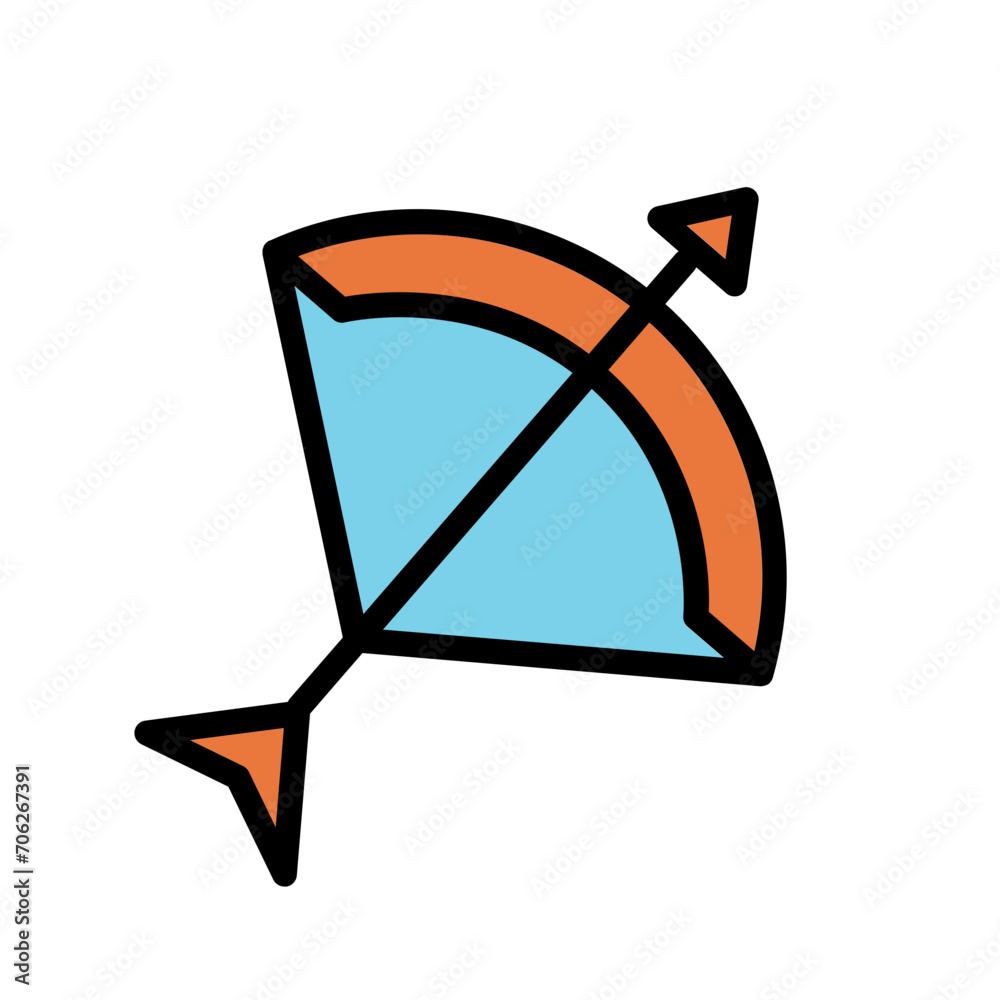 Astro Saggitarius Zodiac Filled Outline Icon