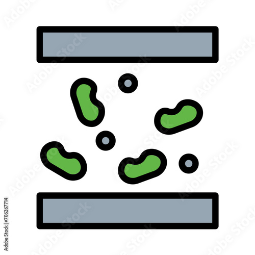Bacteria Diet Flora Filled Outline Icon
