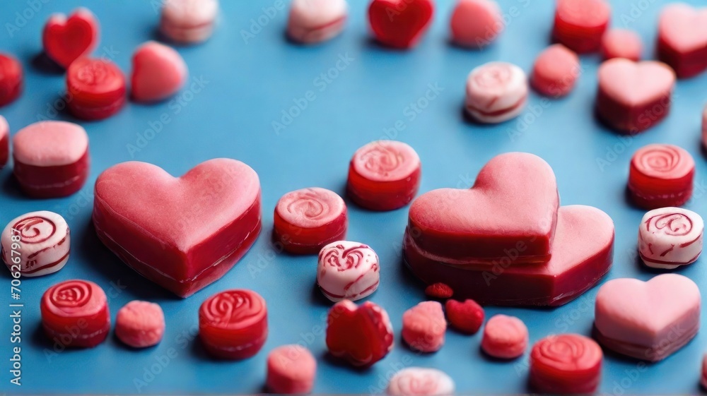 Background image for Valentine's Day festival Represents love and heart