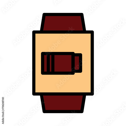 Charger Energy Low Filled Outline Icon