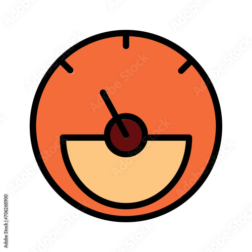Ampere Energy Meter Filled Outline Icon