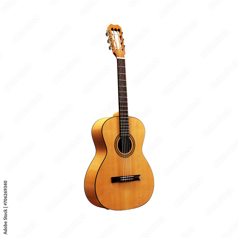 Guitar isolated on transparent background