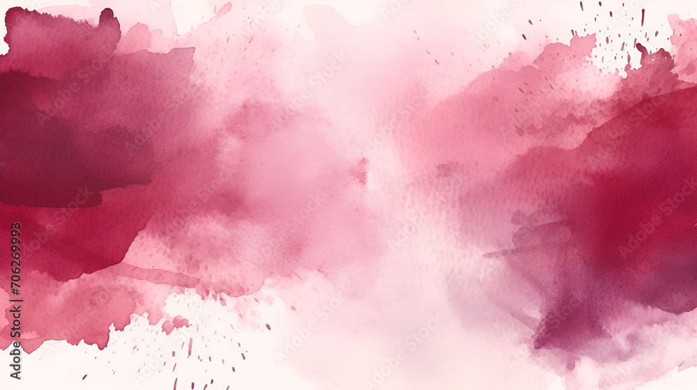 Pink watercolor abstract background, generative ai