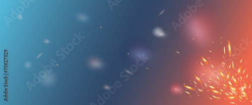 Red and blue industrial abstract wallpaper, background, concept for banner and backdrop, welding and manufacturing