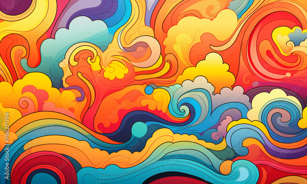 background abstract colorful. illustration AI Generation_77