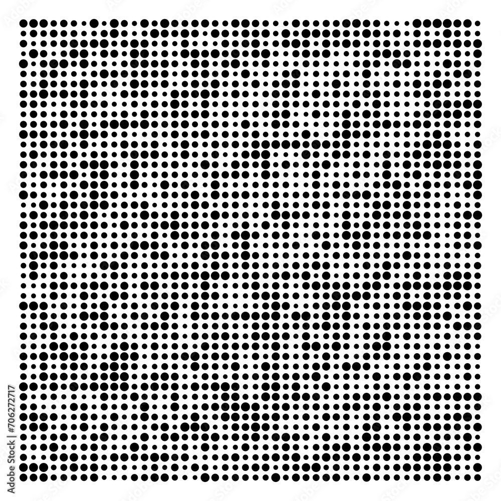 black and white dots