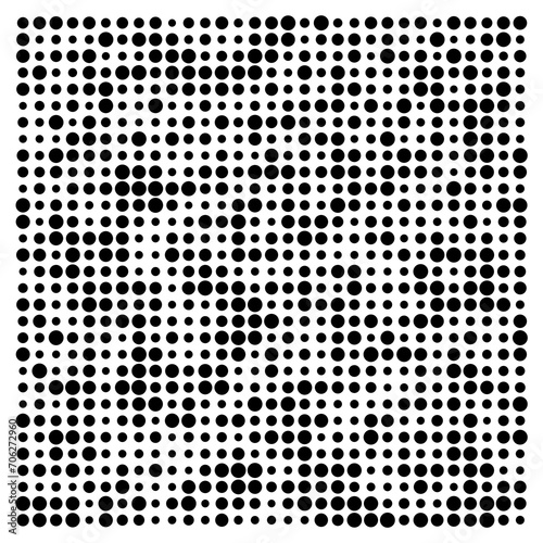 black and white dots