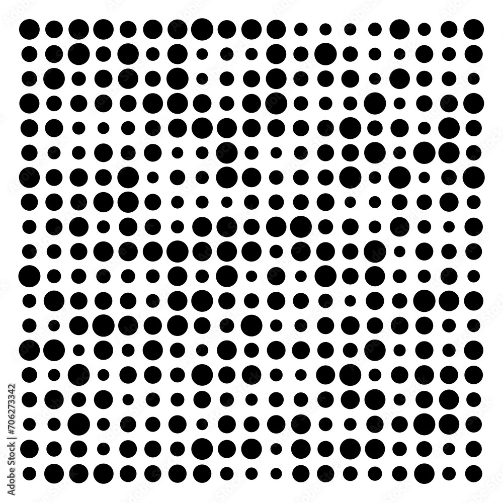 black and white dots