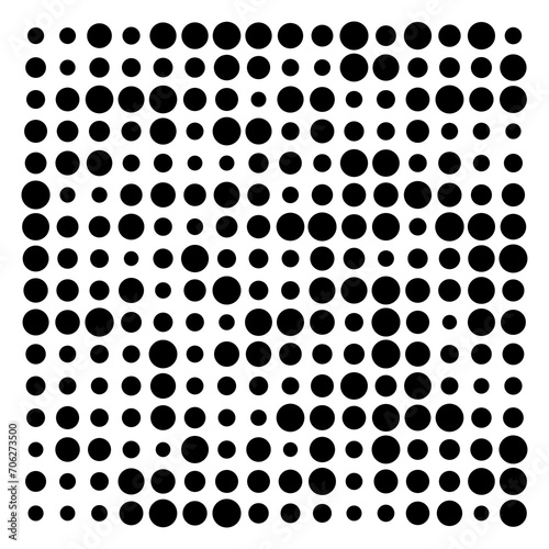 black and white dots