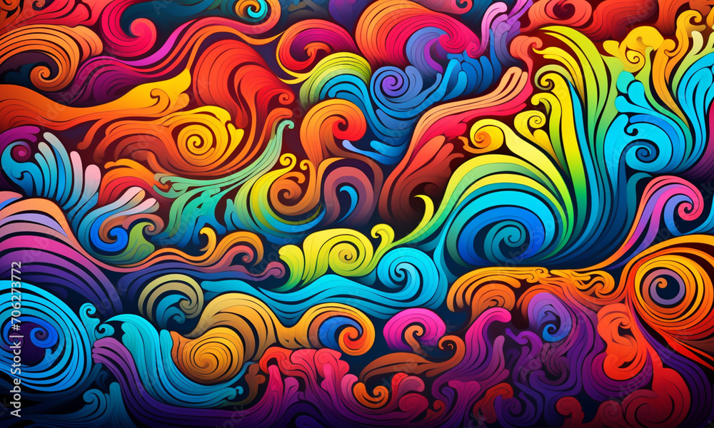 Fototapeta premium background abstract colorful. illustration AI Generation_78