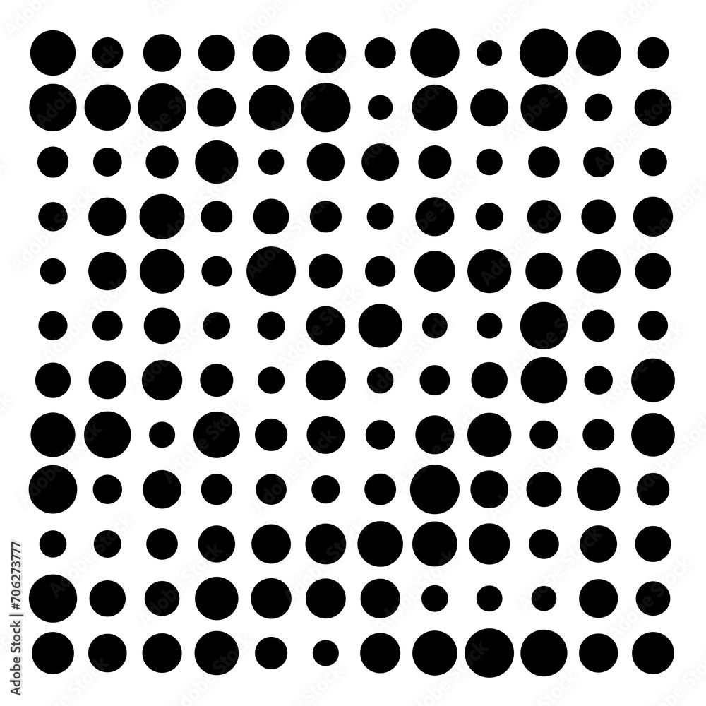 black and white dots