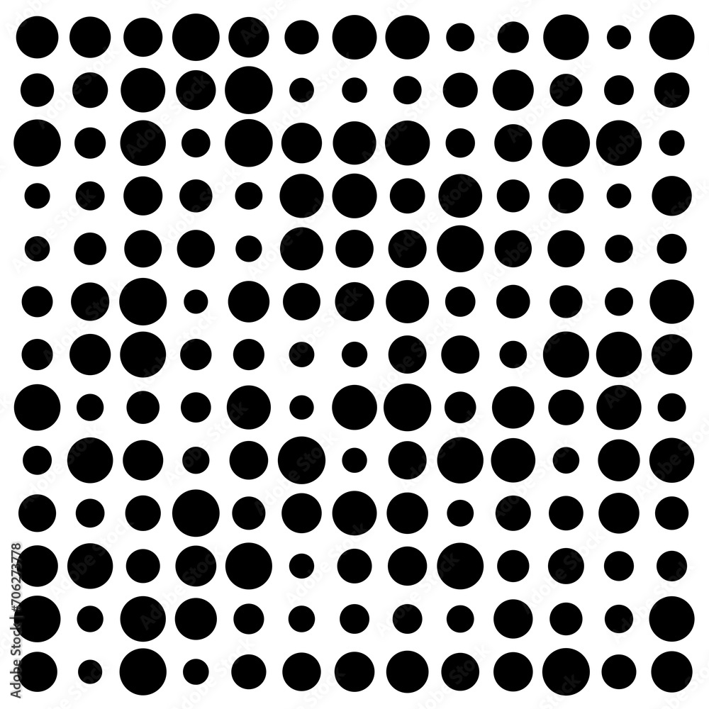 black and white dots
