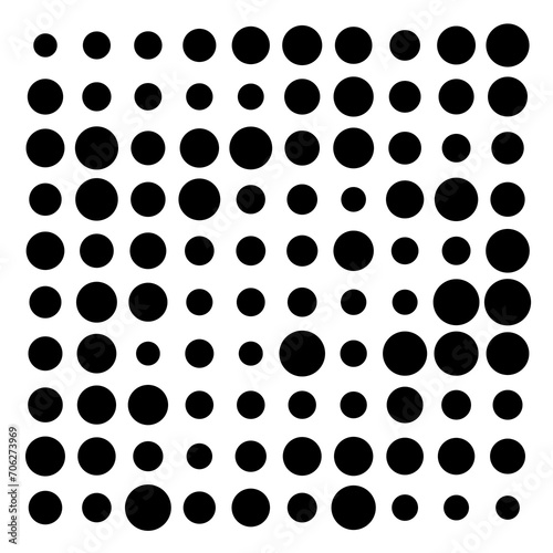 black and white circles