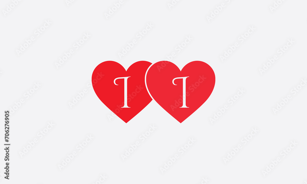 Hearts shape II. Red heart sign letters. Valentine icon and love symbol. Romance love with heart sign and letters. Gift red love