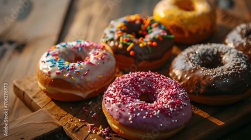 A group of donuts