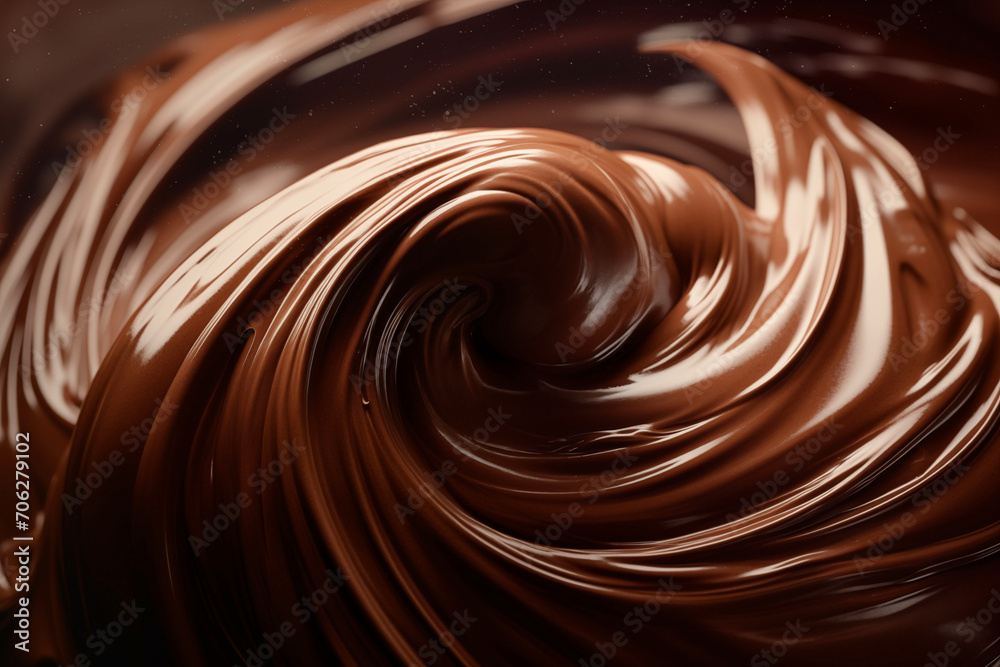 滑らかチョコレートクリーム(溶けてるチョコのシズル写真、とろけてる) Smooth chocolate cream. A picture of melted chocolate. Generative AI 滑らかチョコレートクリーム(溶けてるチョコのシズル写真、とろけてる) Smooth chocolate cream. A picture of melted chocolate. Generative AI