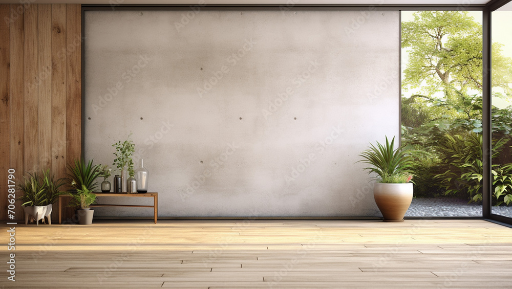empty room with floor and wall empty room with floor and wall