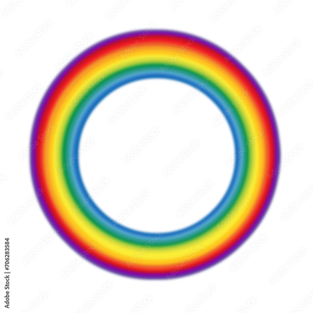 Obraz premium disque arc-en-ciel 
