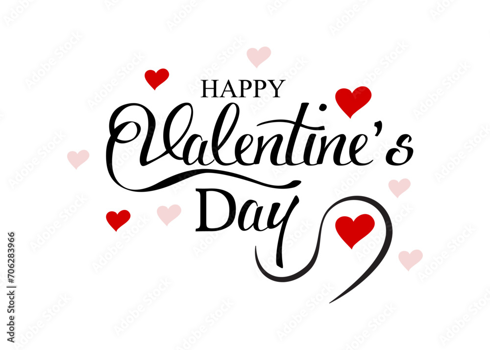 Happy valentines day text lettering heart shape
Happy valentines day text lettering heart shape