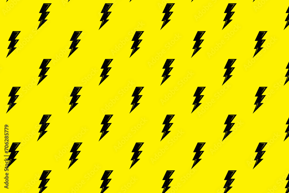 thunder flash lightning abstract arrow geometric style seamless pattern template background wallpaper design