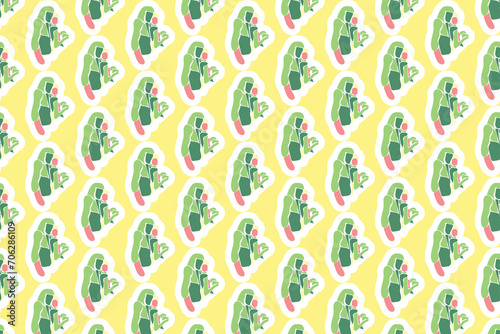Vector Spring Seamless Pattern Background